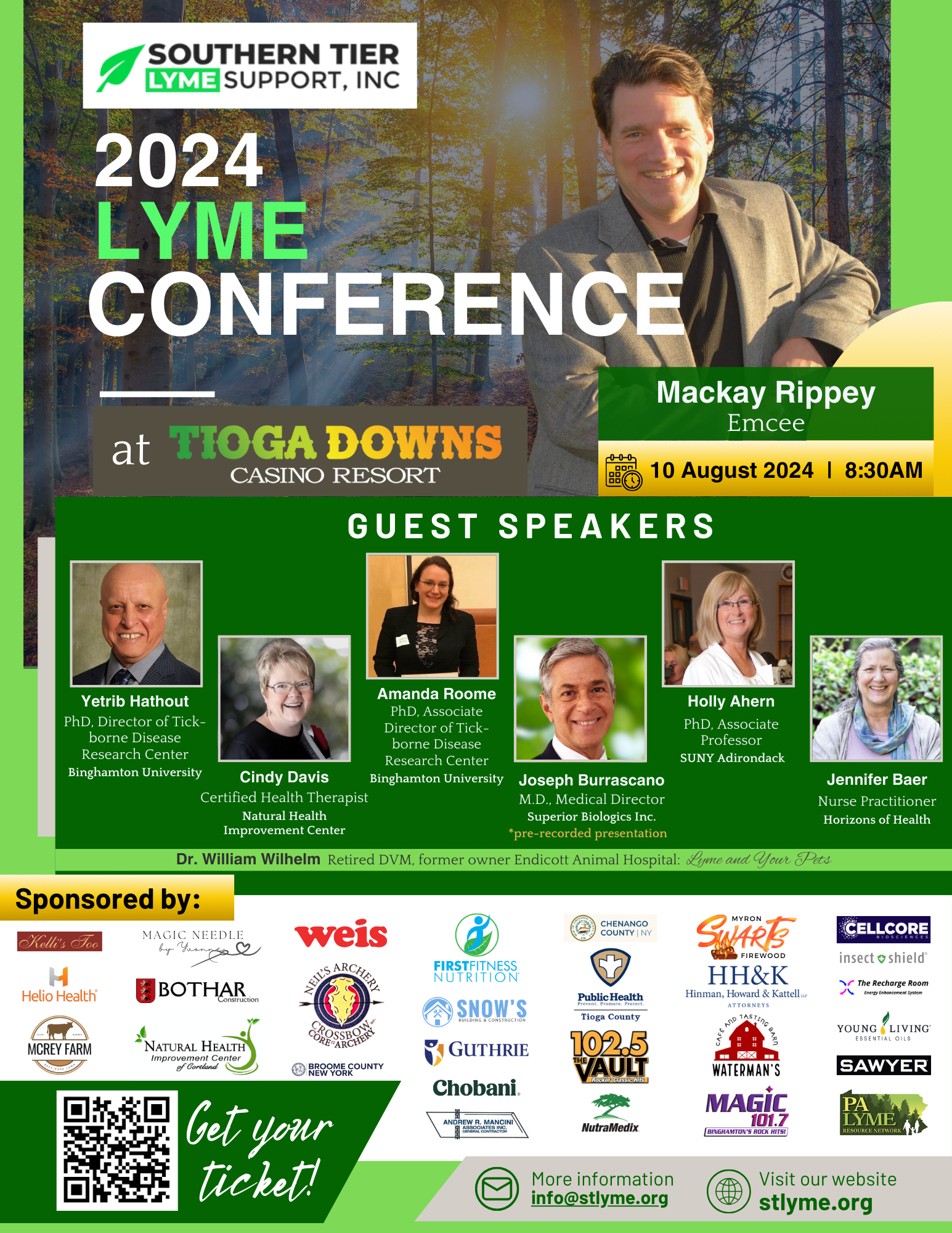 Southern Tier Lyme Support Lyme Conference for Lyme and Tick-borne Illnesses 2024 at Tioga Downs